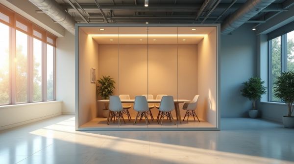 Optez pour une cabine insonorisée pour un espace de travail privé